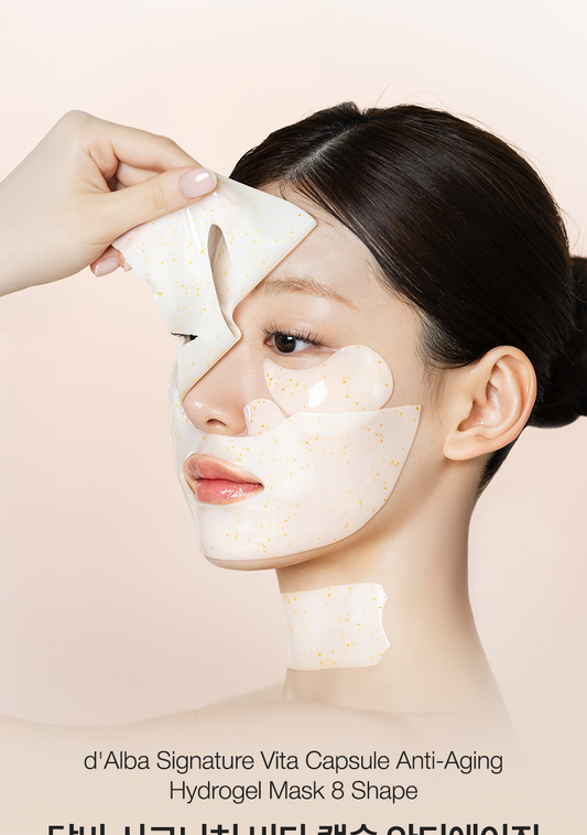 D'ALBA Signature vita capsule anti-aging hydrogel mask 4pcs