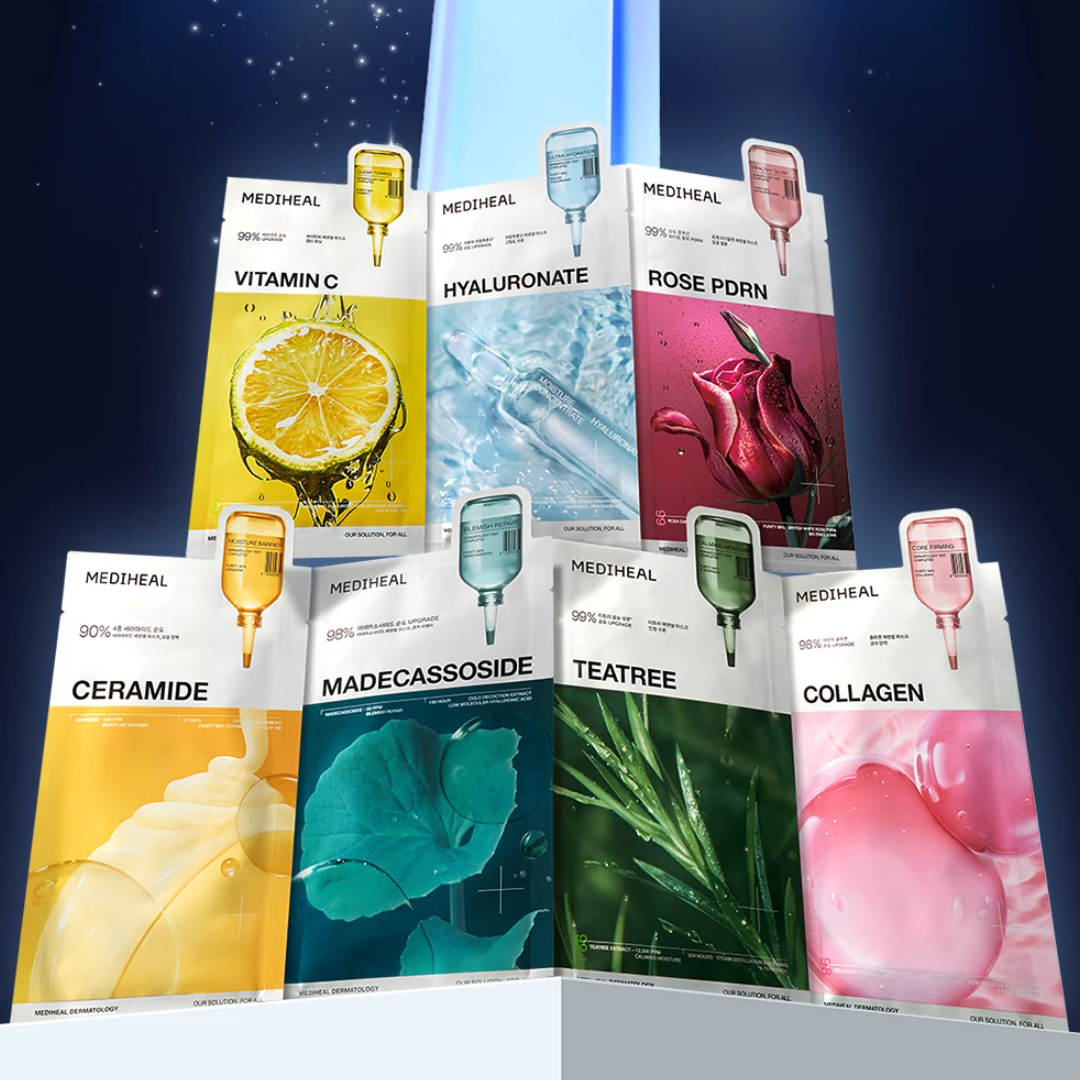 MEDIHEAL Essential Mask Sheet 1pc – Choose 1 from 7 High-Performance Types