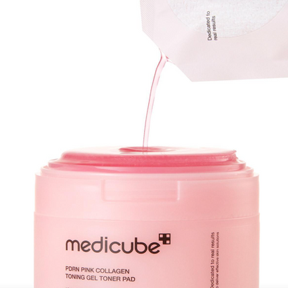 MEDICUBE Pdrn Pink Collagen Toning Gel Toner Pad